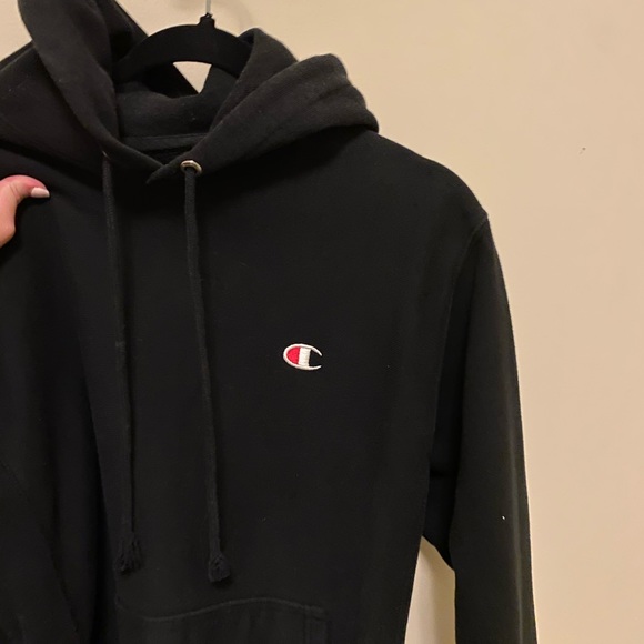Champion Sweaters - Oversized Black Champion Hoodie